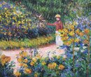 Claude Monet handgemaltes Ölgemälde, Monets Garten in...