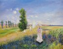 Claude Monet handgemaltes Ölgemälde, Der Spaziergang...