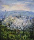 Claude Monet handgemaltes Ölgemälde, Pflaumenblüte - 80 x...