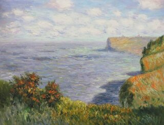 Claude Monet handgemaltes Ölgemälde, Blick von Grainval - 95 x 70 cm, als Replikat