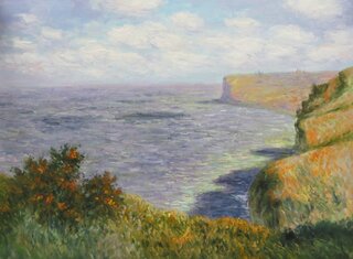 Claude Monet handgemaltes Ölgemälde, Blick von Grainval - 109 x 80 cm, als Replikat