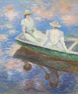 Claude Monet handgemaltes Ölgemälde, Junge Mädchen in...