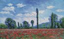 Claude Monet handgemaltes Ölgemälde, Mohnfeld in Giverny...