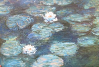 Claude Monet handgemaltes Ölgemälde, Seerosen II - 115 x...