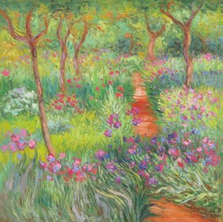 Claude Monet handgemaltes Ölgemälde, Der Garten des...