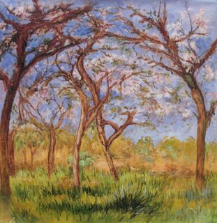 Claude Monet handgemaltes lgemlde, Frhling in Giverny - 91 x 90 cm, als Replikat