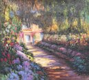 Claude Monet handgemaltes Ölgemälde, Der Blumengarten -...