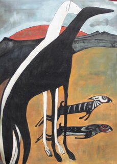 Amadeo de Souza-Cardoso handgemaltes Ölbild, Die...