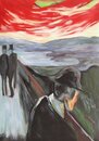 Edvard Munch handgemaltes Ölgemälde, Verzweiflung - 70 x...