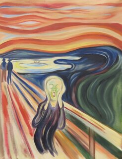 Edvard Munch handgemaltes Ölgemälde, Der Schrei (IV) - 70...