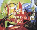 Franz Marc handgemaltes Gemlde, Gazellen - 91 x 70 cm,...