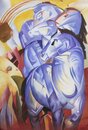 Franz Marc handgemaltes Gemälde, Turm der blauen Pferde -...