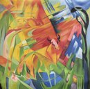 Franz Marc handgemaltes Gemälde, Tiere in einer...