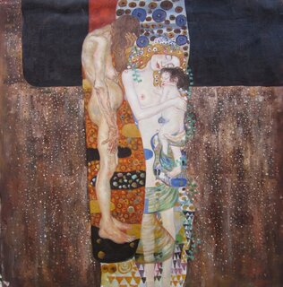 Gustav Klimt handgemaltes Gemälde, Die drei Lebensalter...