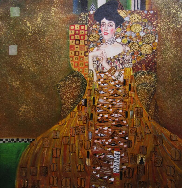 Handgemaltes Ölgemälde Reproduktion von Gustav Klimt, 119,95