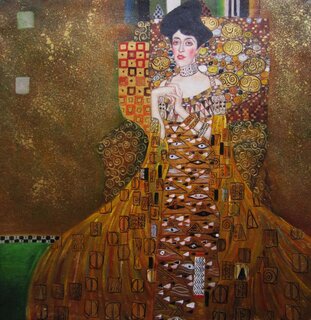 Gustav Klimt handgemaltes Gemälde, Bildnis Adele...
