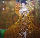 Gustav Klimt handgemaltes Gemälde, Bildnis Adele...