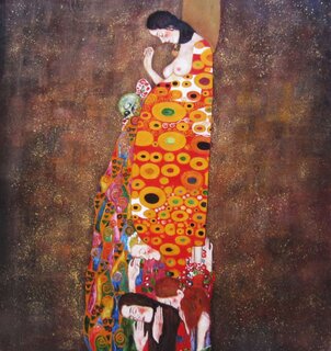 Gustav Klimt handgemaltes Gemälde, Die Hoffnung II - 120...