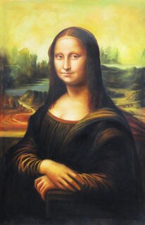 Leonardo da Vinci Öl auf Leinwand, handgemalt, Mona Lisa - 50 x 80 cm, als Replikat
