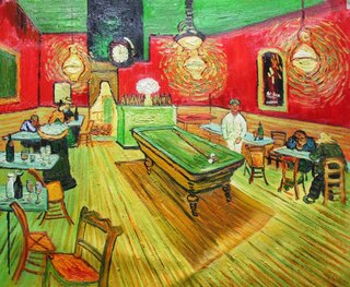 Vincent Van Gogh Handgemaltes Olbild Auf Leinwand Das Nachtcafe An Der Place Lamartine In Arles 64 X 50 Cm Als Replikat