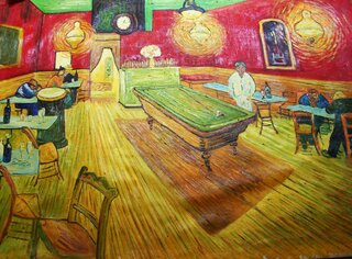 Vincent Van Gogh Handgemaltes Olbild Auf Leinwand Das Nachtcafe An Der Place Lamartine In Arles 89 X 70 Cm Als Replikat