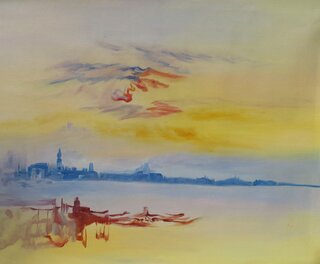 William Turner handgemaltes Ölbild auf Leinwand, Venedig...